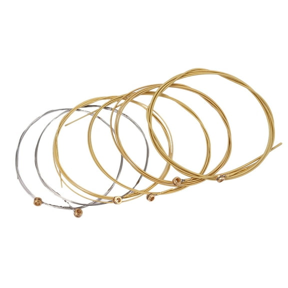 Gratier 6 PCS/ Set Assorted Sizes Steel Guitar Strings for 6 String Folk Acoustic Guitar 0.3mm 0.41mm 0.61mm 0.81mm 1.71mm 1.35mm