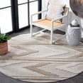 thumbnail image 2 of SAFAVIEH Trends Francis Geometric Area Rug, Beige/Ivory, 6'7" x 6'7" Round, 2 of 8