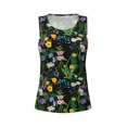 thumbnail image 4 of Fotbe Chamomile Womens Loose Fit Casual Flowy Slim-Fit Tank Tops Athletic Round Neck Trendy Sleeveless Summer Tops for Gym and Yoga-Small, 4 of 9