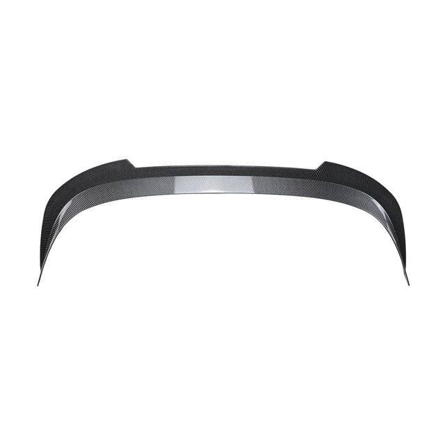 For Volkswagen VW Golf 8 GTI R 21-24 CS Style Rear Trunk Roof Spoiler Wing Lip Carbon Look/Gloss Black Upper Extension Splitter