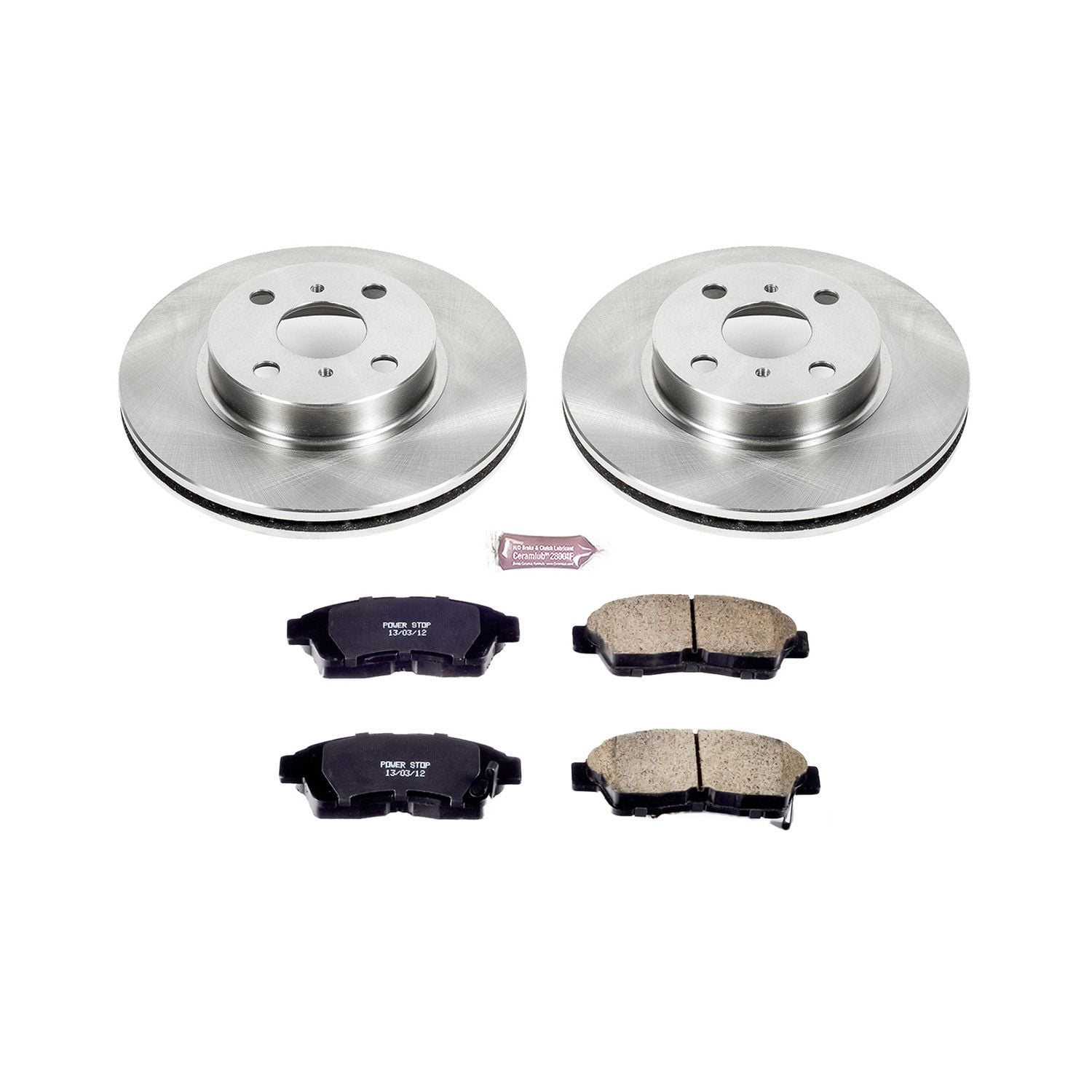 Power Stop Front Stock Replacement Brake Pad and Rotor Kit KOE1151
