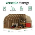 thumbnail image 6 of Little Cottage Co. 10x14 Value Gambrel Barn with 4 ft. Sidewalls, Outdoor Wood Storage Shed Do-It-Yourself Precut Kit, 6 of 13