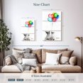 thumbnail image 3 of Elephant Stock The Eight Balloons Wall Art - Vertical Multi Panel Canvas - Living Room Wall Decor - Animal Multi Panel - White And Pink Decor By Ashvin Harrison - 14" x 23", 3 of 4
