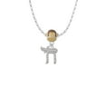 thumbnail image 2 of Delight Jewelry Crystal Chai Mia Monkey Charm Necklace, 2 of 4
