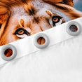 thumbnail image 4 of Lion Family Windows Drapes Block 30%-50% Light,African Wild Animal Photography Style Curtains for Living Room,Natural Mount Sunset View Window Drapes 38Wx54L Set of 2, 4 of 6