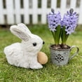 thumbnail image 1 of Adornos de Pascua, figuras de conejo de Pascua, estatuas de paja para decoración de jardín y hogar, adorno de mesa de primavera con zanahoria, artesanía natural para celebraciones festivas, adorno de, 1 of 6