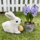 thumbnail image 1 of Adornos de Pascua, figuras de conejo de Pascua, estatuas de paja para decoración de jardín y hogar, adorno de mesa de primavera con zanahoria, artesanía natural para celebraciones festivas, adorno de, 1 of 6