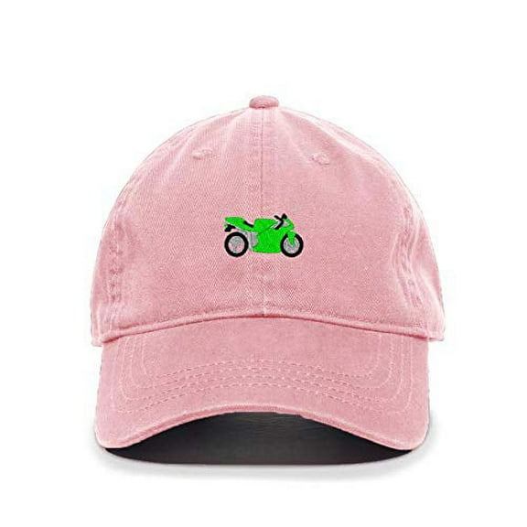 Tech Design Sport Motorcycle Baseball Cap Embroidered Cotton Adjustable Dad Hat Light Pink