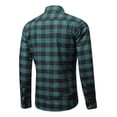 thumbnail image 3 of Camisa Casual De Algodón A Cuadros Para Moda Hombre Blusas, 3 of 8