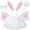 White, variant on Rongking Bunny Female Halloween Rabbit Costume for Toddler, Little Girls 3-8 Year 5 Piece