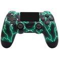 thumbnail image 1 of Controlador inalámbrico compatible con PS4, control remoto compatible con Playstation 4/PS4 Slim/PS4 Pro/Windows PC, verde, 1 of 8