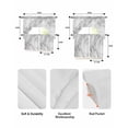 thumbnail image 5 of Gray Marble Swag Curtains for Living Room/Bedroom Windows, Modern Simple Gradient Abstract Patterned Kitchen Curtains and Valances Set 36 Inch Length, Light Filtering Swags Valance Curtain Panels, 5 of 5