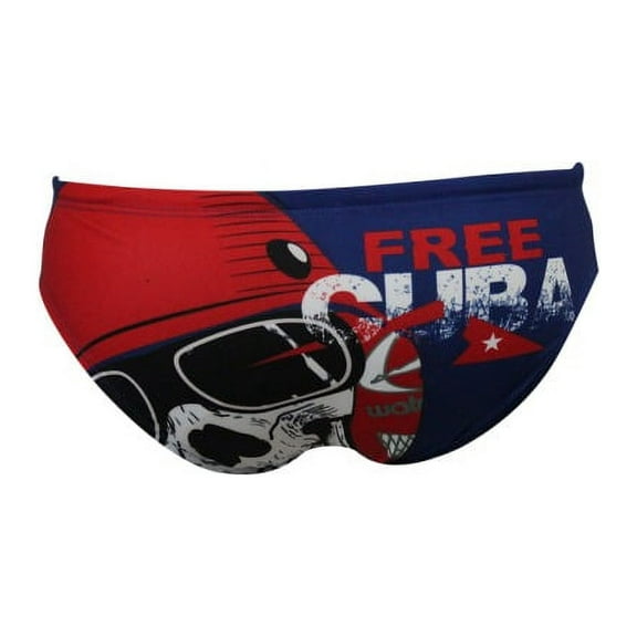 Men's Swimsuit Brief Athletic Swimwear Cuba Free, Water Polo, Underwater Rugby, High Performance