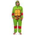 thumbnail image 7 of Teenage Mutant Ninja Turtles Mens' Adult Hooded Union Suit TMNT Character 1PC Costume Sleep Pajama Lounge, 7 of 7