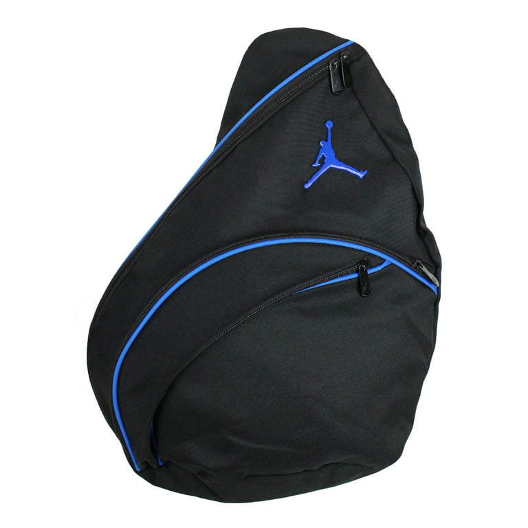 Jabón Perth pandilla Nike Jordan Jumpman Sling Bag Black Blue 9A1134-383 113 - Walmart.com