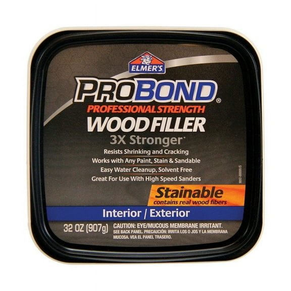Elmers Products P9892 Probond Wood Filler Stainable- Quart