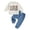 Blue, variant on Ulanda Toddler Baby Boy Outfits Long Sleeve Contrast Color Sweatshirt Solid Pants Autumn Winter Clothes Set (Blue, 18-24 Months)