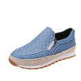 thumbnail image 2 of Zapatos sin cordones de talla grande para mujer, zapatos casuales tallados para caminar con suela gruesa para mujer Wmkox8yii  FOPL2508, 2 of 5
