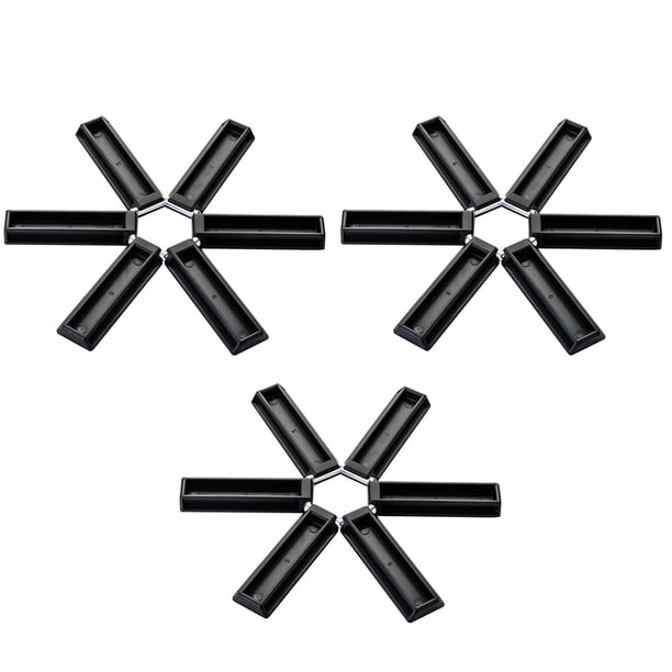Almohadilla aislante térmica plegable • Pack de 3 • Agarrador antideslizante de ABS • Diseño compacto para fácil almacenamiento • Protector de mesa de 7,48 pulgadas
