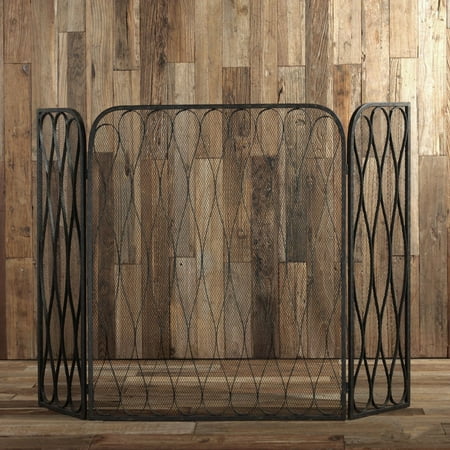 Uttermost Binti Dark Brown Fireplace Screen Walmart Com