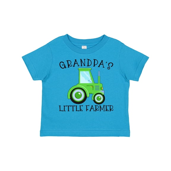 Inktastic Grandpa's Little Farmer- Green Tractor Boys or Girls Toddler T-Shirt