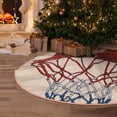 thumbnail image 5 of Sikiie Basketball Shot Nativity Christmas Tree Skirt, Jesus Christian Winter Holiday Tree Mat Decoration(30-48IN)36", 5 of 6