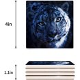 thumbnail image 3 of FMSHPON Leopard Set of 8 Coaster for Drinks, Absorbent Ceramic Stone Coasters Cup Mat with Cork Base for Home Kitchen Room Coffee Table Bar Decor, 3 of 4