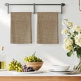 thumbnail image 3 of Vintage Brown Kitchen Towels Set of 1, Farmhouse Retro Dark Solid Color Linen Texture Absorbent Dish Towels for Kitchen, Microfiber Hand Towel, Quick Drying Tea Towel for Cleaning Dishcloths, 3 of 7