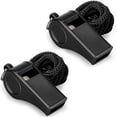 thumbnail image 1 of Whistle, 2 Packs Plastic Sports Whistles With Lanyard, Loud Crisp Sound Whistle Ideal For Coaches, Referees, And Officials, 1 of 5