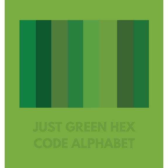 Just Green Hex Code Alphabet, (Paperback)