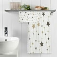 thumbnail image 5 of GZHJMY Cute Christmas Star Texture Bath Towels Set - 1 Bath Towel 1 Washcloth Extra Absorbent 100% Cotton Towels, Super Soft Bathroom Towels for Home, Hotel Travel, 5 of 7