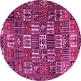 thumbnail image 1 of Ahgly Company Indoor Round Persian Pink Traditional Area Rugs, 3' Round, 1 of 4