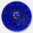 thumbnail image 1 of DesignArt Abstract Blue Flower Design Large Wall Clock, 1 of 2
