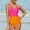 Hot Pink, variant on BONIXOOM Women's Fashionable And Sexy Patchwork Color Contrast Jumpsuit Swimsuit