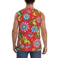 thumbnail image 4 of Disketp Vector Mexican Otomi Style Bright Sleeveless Tshirts For Men, Muscle Shirts For Men Dry Fit Tank Top-Small, 4 of 8