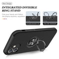 thumbnail image 3 of for iPhone 16 Case, 360° Rotatable Ring Holder Kickstand Dual Layer Military-Grade Drop Tested Protection Support Car Holder Mount Magnetic Absorbing Bumper Phone Case, Black, 3 of 7