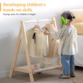 thumbnail image 3 of golytefs Wood Clothes Rack Foldable Clothing Rack Garment Rack For Entryway And Bed Room, 3 of 9