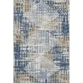 thumbnail image 2 of Addison Rugs Mayfield Premium Machine Washable Transitional Geometric Navy Rectangle Rug, 8' X 10' Machine Washable Transitional Geometric Navy Oversized Sherpa Throw Blanket, 2 of 6
