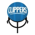 thumbnail image 5 of Trademark Gameroom Los Angeles Clippers Fade Black Ribbed Barstool, 5 of 5