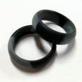 thumbnail image 3 of EeaseCA 4PCS Unisex Silicone Rings Fashion Gym Rings Simple Couple Rings (Camo Grey, Black, Dark Grey, Silver, Size 10), 3 of 8
