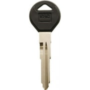 Hy-Ko 12005MZ27 Key Blank with Rubber Head, 3.2 in L x 1 in W, Brass, Nickel Plated
