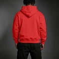 thumbnail image 6 of GrmtClth Mens Hoodie Multi‑color Solid Pullover Sweatshirt Drawstring Hood Pocket Daily Outdoor Long Sleeve Hooded Tops, 6 of 10