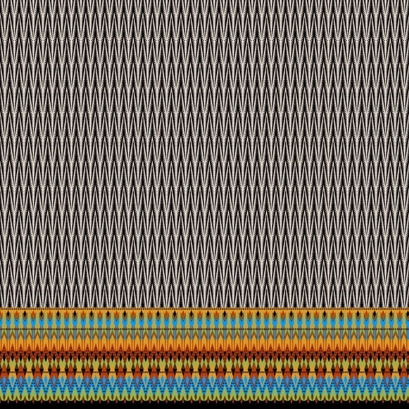 Soimoi Cotton Cambric Fabric Ikat Panel Print Sewing Fabric Yard 56 Inch Wide