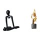 thumbnail image 1 of Escultura abstracta de pensador, estatua de resina moderna, figura de escritorio, colección creativa, artesanías, adorno único adecuado para la decora, 1 of 8