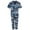 Multi, variant on Short Sleeve and Pants Notch Collar Pajama Set (Women)