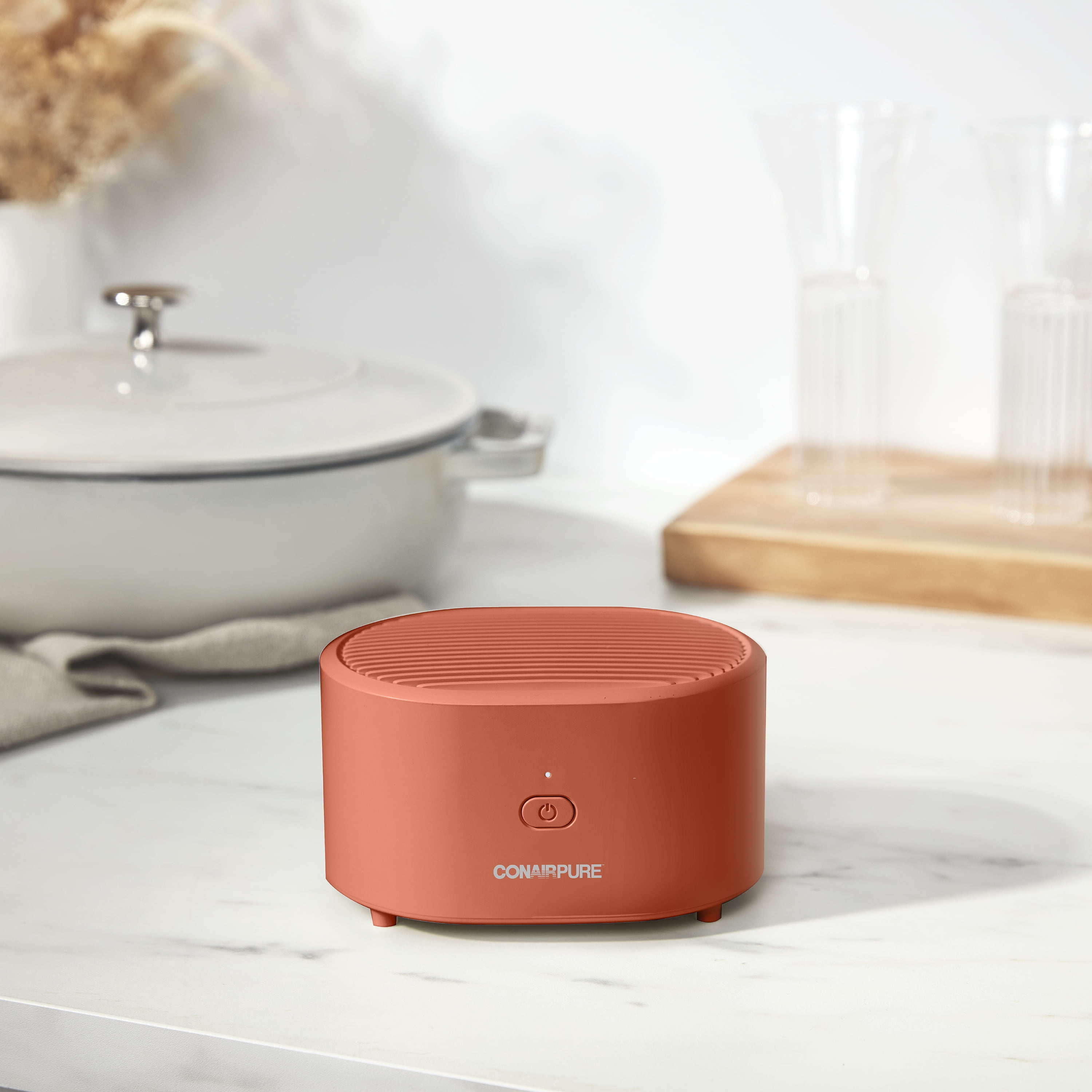 ConairPure Portable HEPA Air Purifier, 3 Fan Settings, Coral
