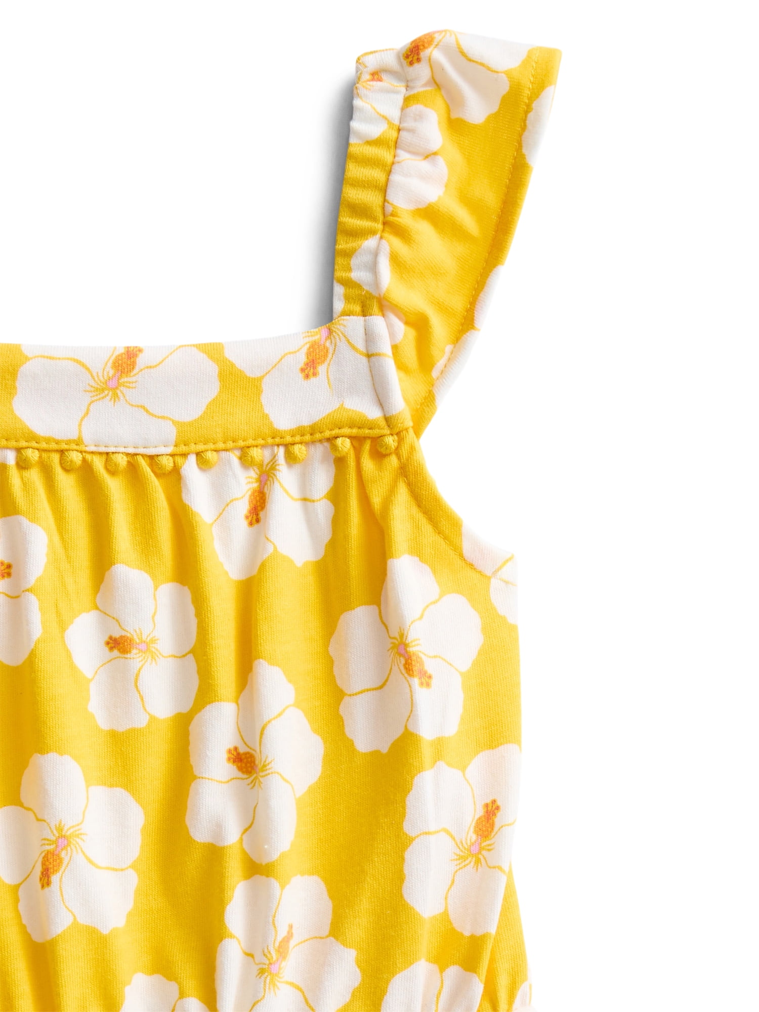 Wonder Nation Toddler Girls Ruffle-Strap Romper, Sizes 12M–5T