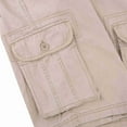thumbnail image 4 of Krumba Men's Cotton Pigment Dyeing Outdoor Casual Cargo Shorts Khaki Size 36, 4 of 9