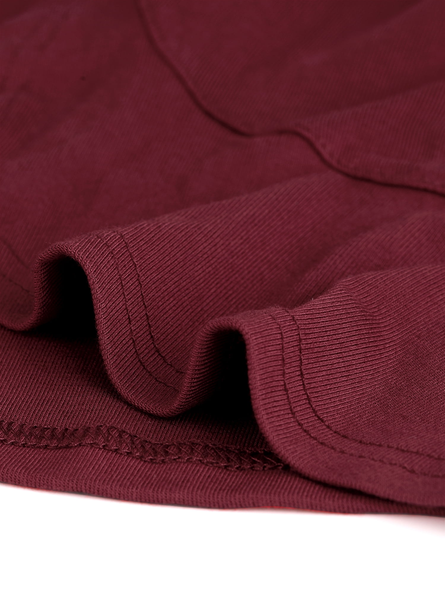 DARING DIVA Women's Tie Front Ruffled Hem Crop Knit Cardigan M Burgundy