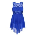 thumbnail image 2 of renvena Kids Girls Sequin Camisole Leotard Tulle Dress Ballet Lyrical Dancewear Stage Performance Costume, 2 of 7